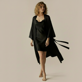 Premium Silkes Morgonrock