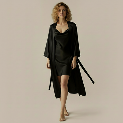 Premium Silkes Morgonrock