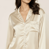 Premium lång Silk Pyjamas - 100% Silke.