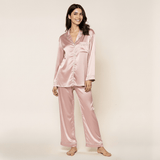 Premium lång Silk Pyjamas - 100% Silke.