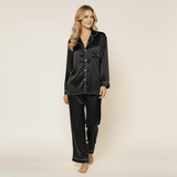 Premium lång Silk Pyjamas - 100% Silke.