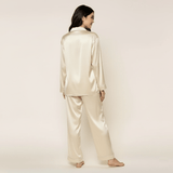 Premium lång Silk Pyjamas - 100% Silke.