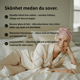 Premium Silk Nattmössa - 100% silke