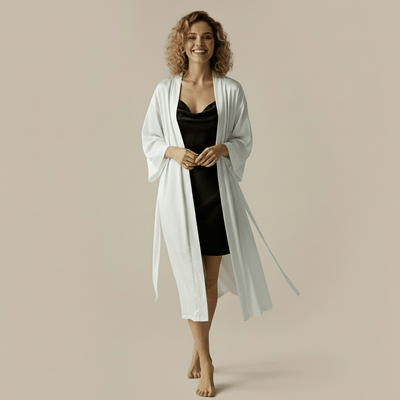 Premium Silkes Morgonrock - Alice Silk