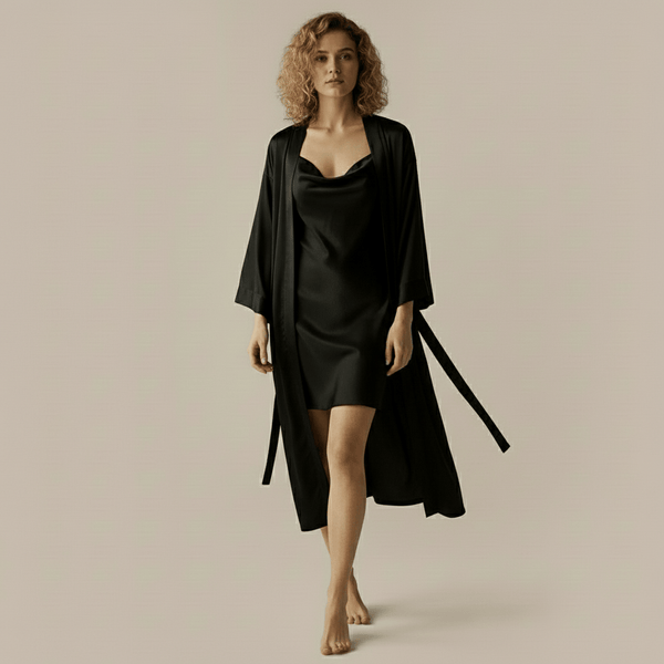 Premium Silkes Morgonrock - Alice Silk